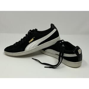 Puma Vikky Suede Black Womens US Size 8.5 Sneakers